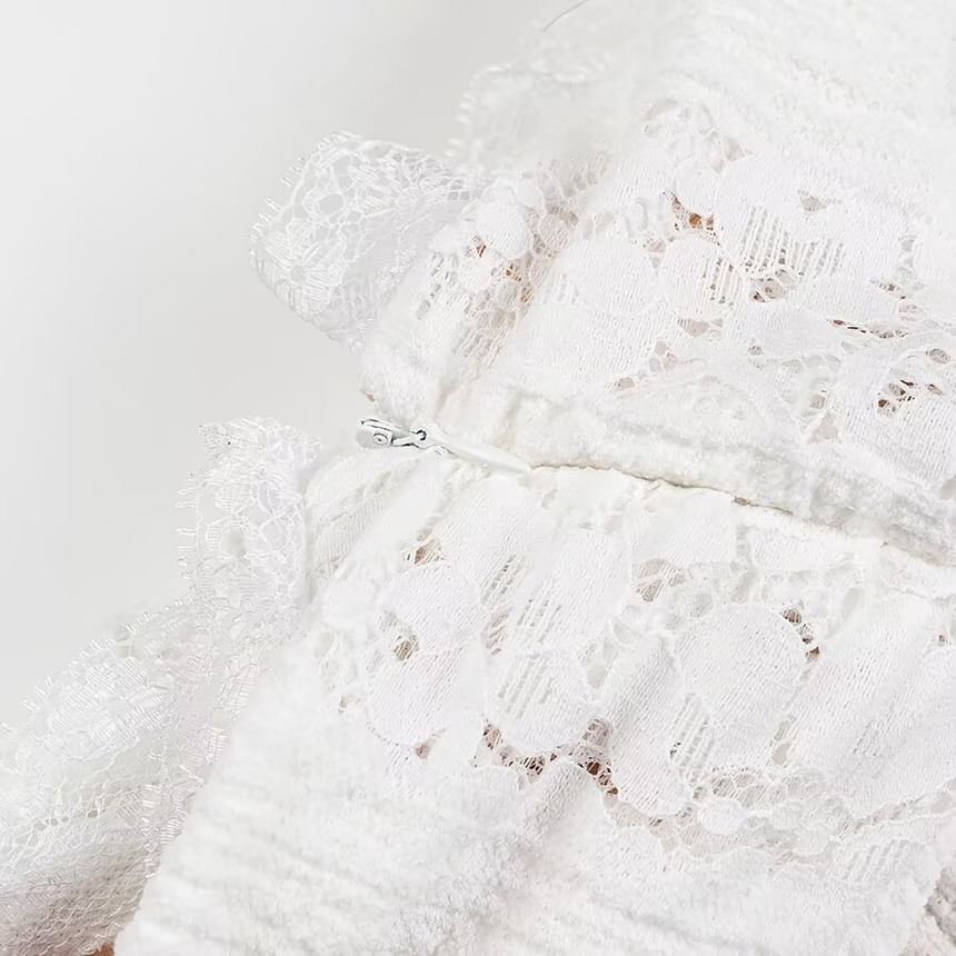 / Gown Shoulder The Bodycon Sheath Lace Evening Mini Dress Off Sleeve Long