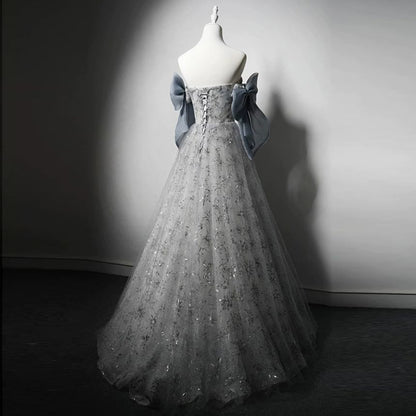 Strapless Floral A-Line Ball Gown
