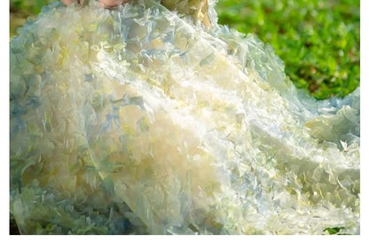 A-Line Patterned Gown Strapless Evening