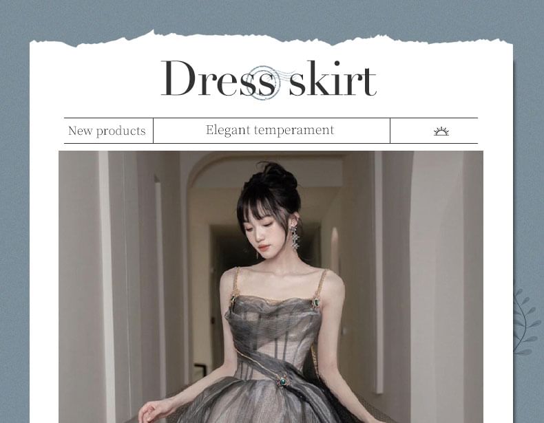 Gown A-Line Plain Strapless Ball Sheer