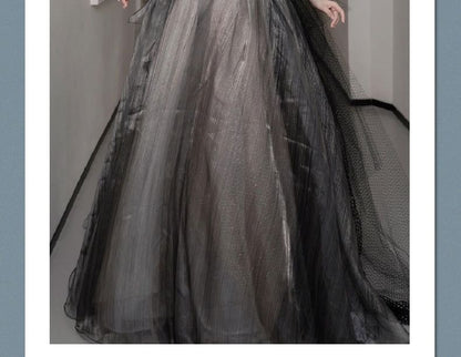 Gown A-Line Plain Strapless Ball Sheer