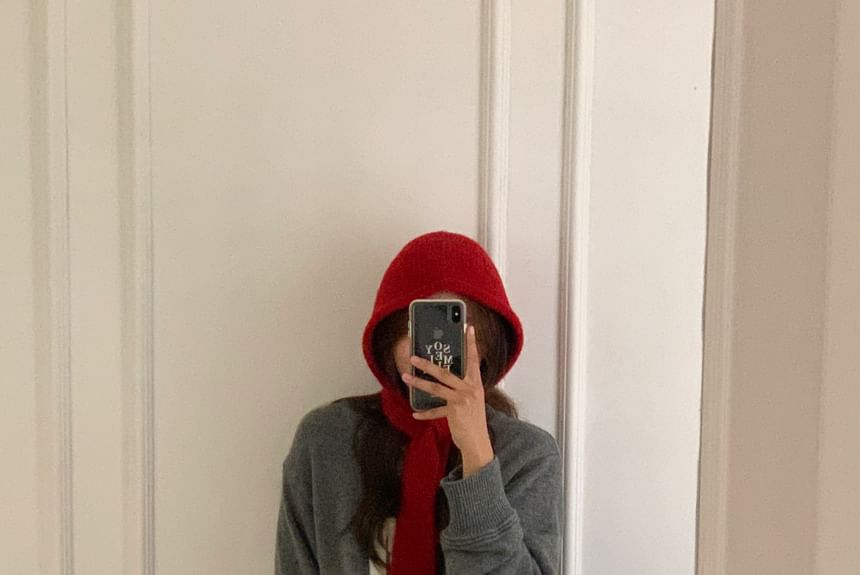 Applique Wool Balaclava