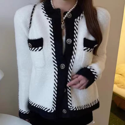 V-Neck Button-Up Cardigan