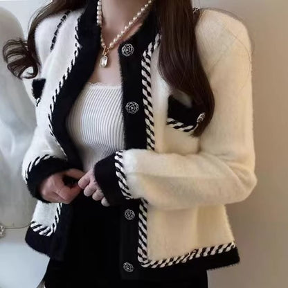 V-Neck Button-Up Cardigan