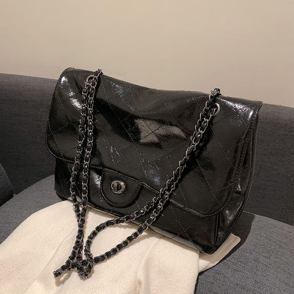 Quilted Flap Shoulder Bag