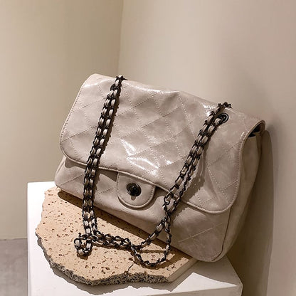 Quilted Flap Shoulder Bag