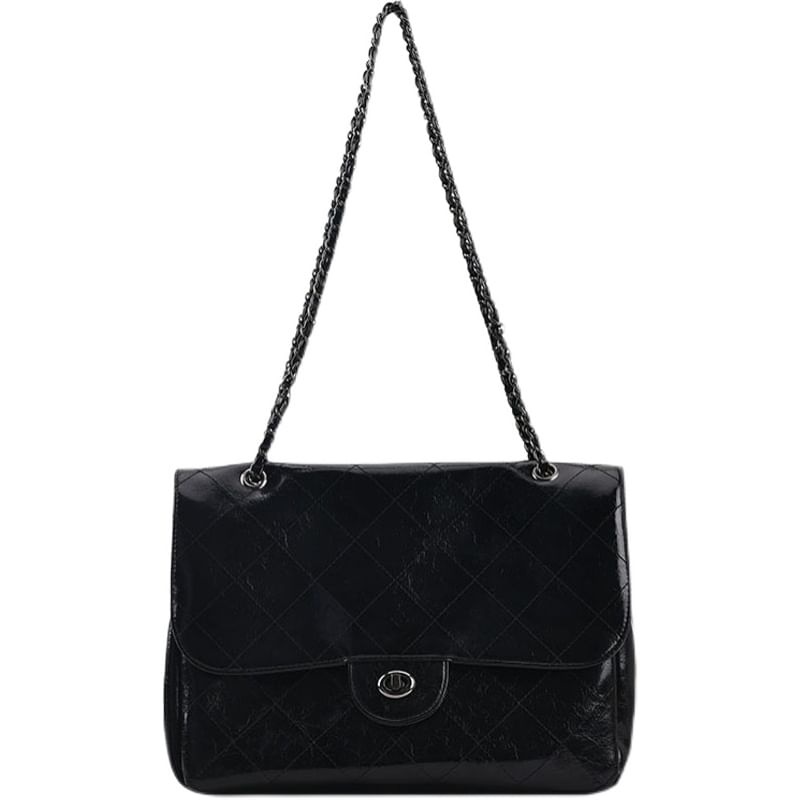 Quilted Flap Shoulder Bag