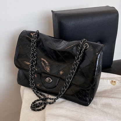Quilted Flap Shoulder Bag