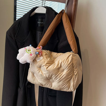 Puffer Crossbody Tote Bag