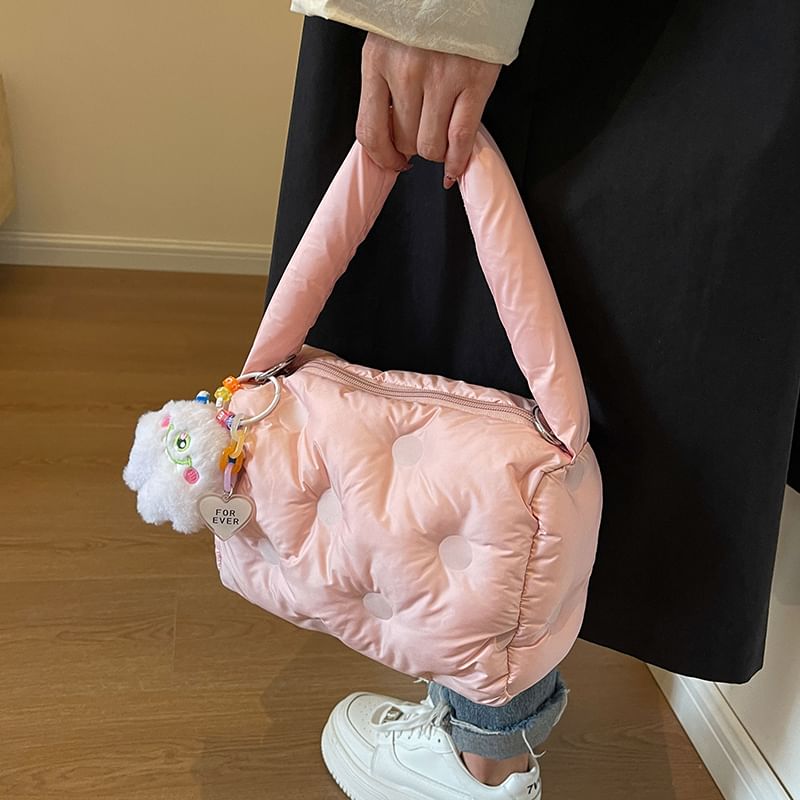 Puffer Crossbody Tote Bag