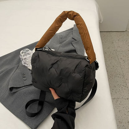 Puffer Crossbody Tote Bag