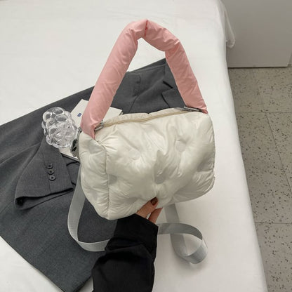 Puffer Crossbody Tote Bag