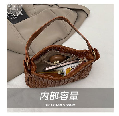 Quilted Faux Leather Crossbody Bag