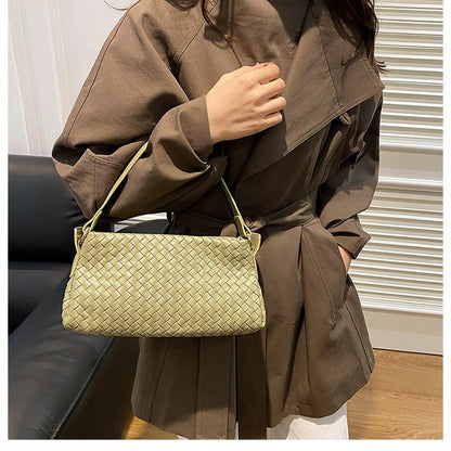 Quilted Faux Leather Crossbody Bag