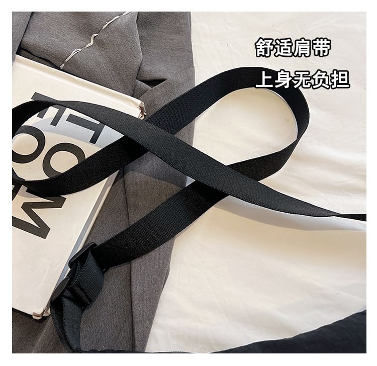 Hobo-Tasche aus Canvas, schlicht