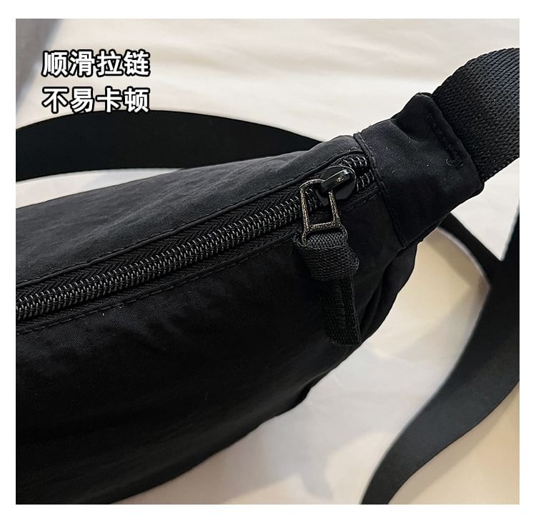 Hobo-Tasche aus Canvas, schlicht