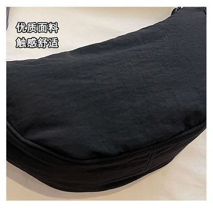 Hobo-Tasche aus Canvas, schlicht