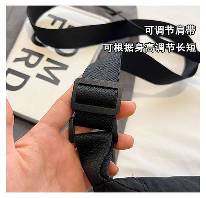 Hobo-Tasche aus Canvas, schlicht