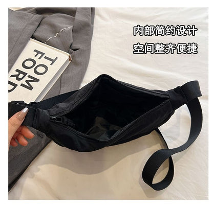 Hobo-Tasche aus Canvas, schlicht