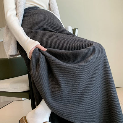 Maternity Maxi Skirt - High Rise A-Line Comfort Fit