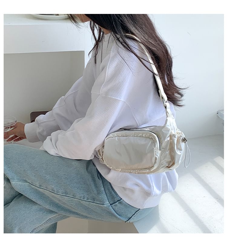 Plain Drawstring Shoulder Bag