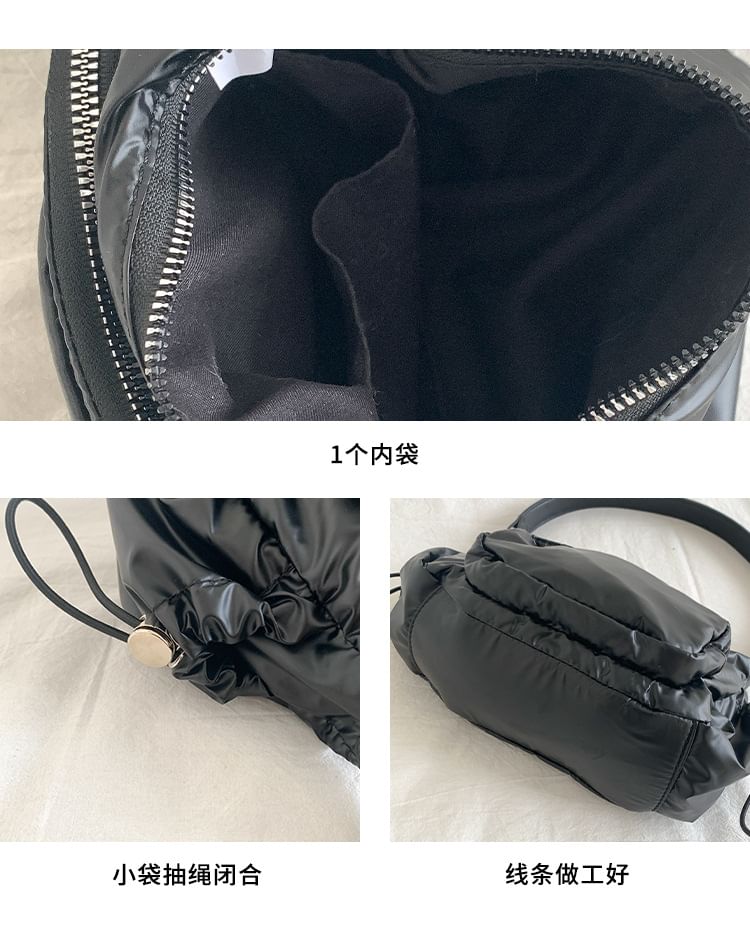 Plain Drawstring Shoulder Bag