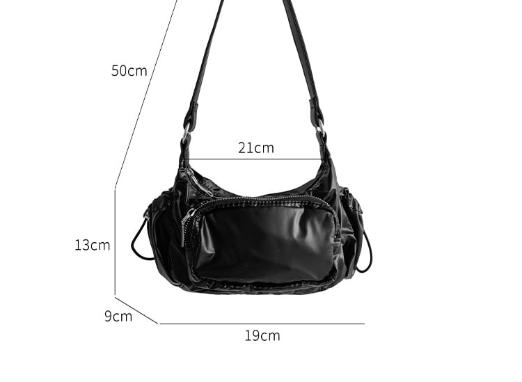 Plain Drawstring Shoulder Bag