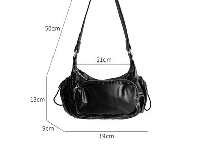 Plain Drawstring Shoulder Bag