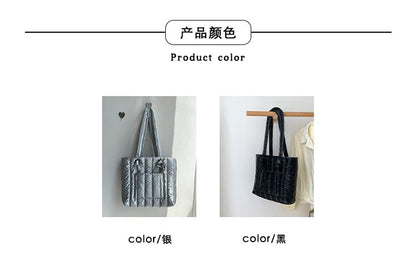 Plain Quilted Tote Bag