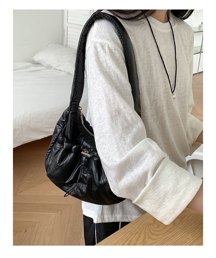 Plain Padded Shoulder Bag