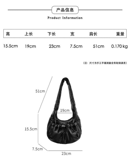 Plain Padded Shoulder Bag