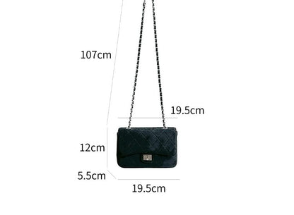 Chain Strap Quilted Flap Crossbody Bag
