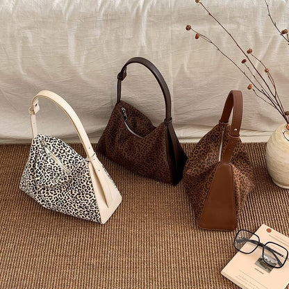 Leopard Print Faux Leather Crossbody Bag