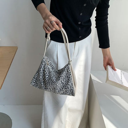 Leopard Print Faux Leather Crossbody Bag