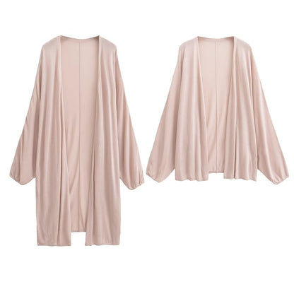 Open Front Solid Cardigan (Various Designs)