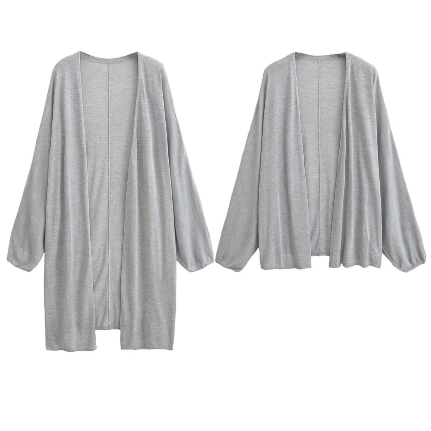Open Front Solid Cardigan (Various Designs)