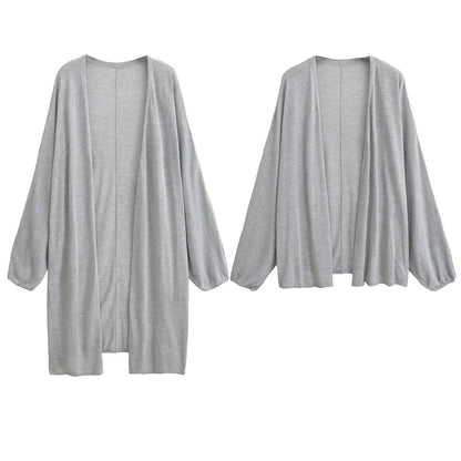 Open Front Solid Cardigan (Various Designs)