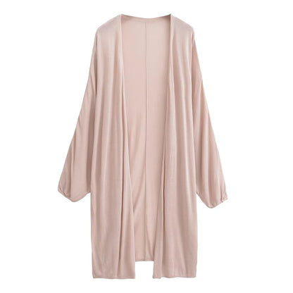 Open Front Solid Cardigan (Various Designs)