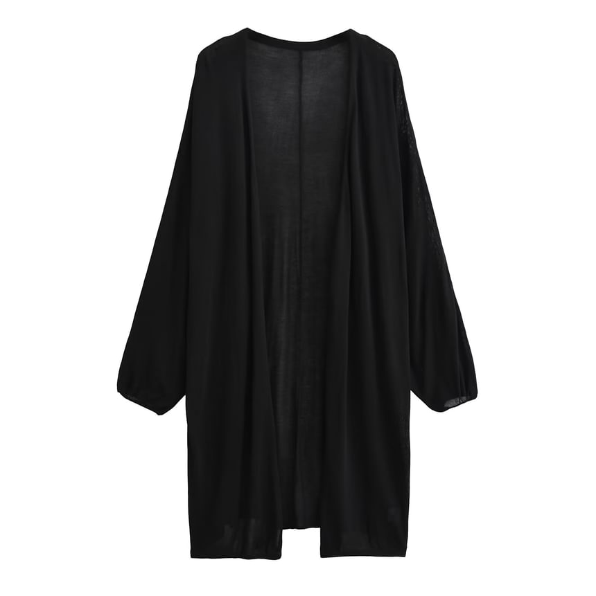 Open Front Solid Cardigan (Various Designs)