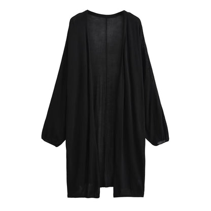 Open Front Solid Cardigan (Various Designs)