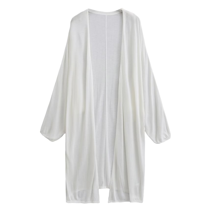 Open Front Solid Cardigan (Various Designs)