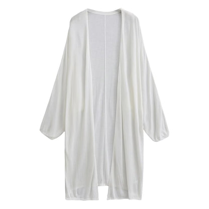 Open Front Solid Cardigan (Various Designs)