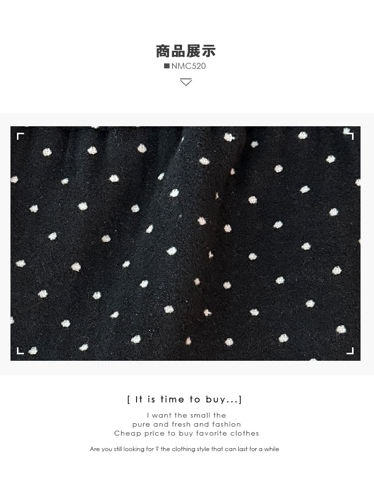 Ruffle-Hem Polka-Dot Mini Skirt