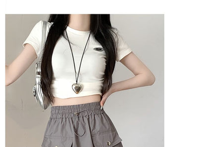 Elevated Waist Solid Mini Flared Skirt