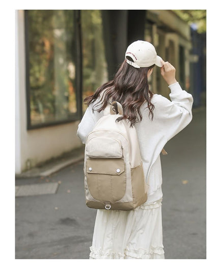 Lettering Nylon Backpack