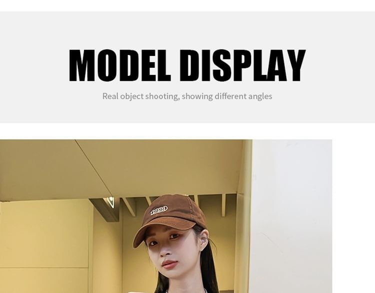 Lettering Buckled Nylon Backpack / Bag Charm / Set