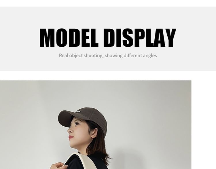 Set: Lettering Applique Nylon Backpack + Coin Purse