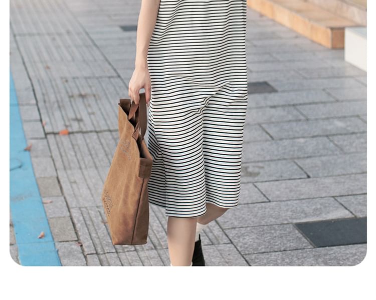 Lettering Canvas Tote Bag