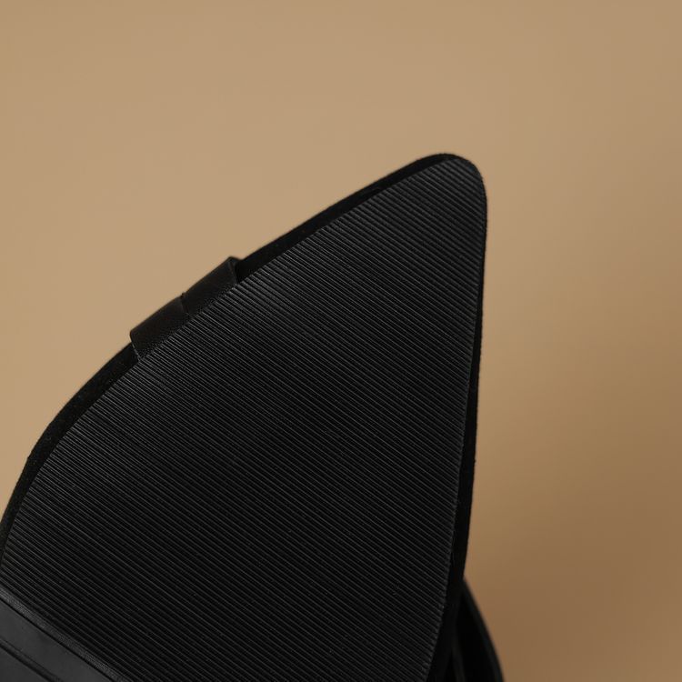 Pointed Toe Faux Suede Pumps