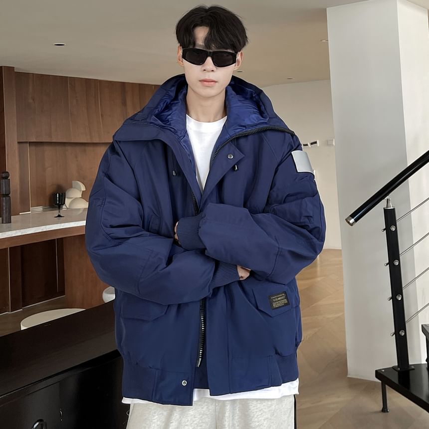 Hooded Faux Fur Zip-Up Parka